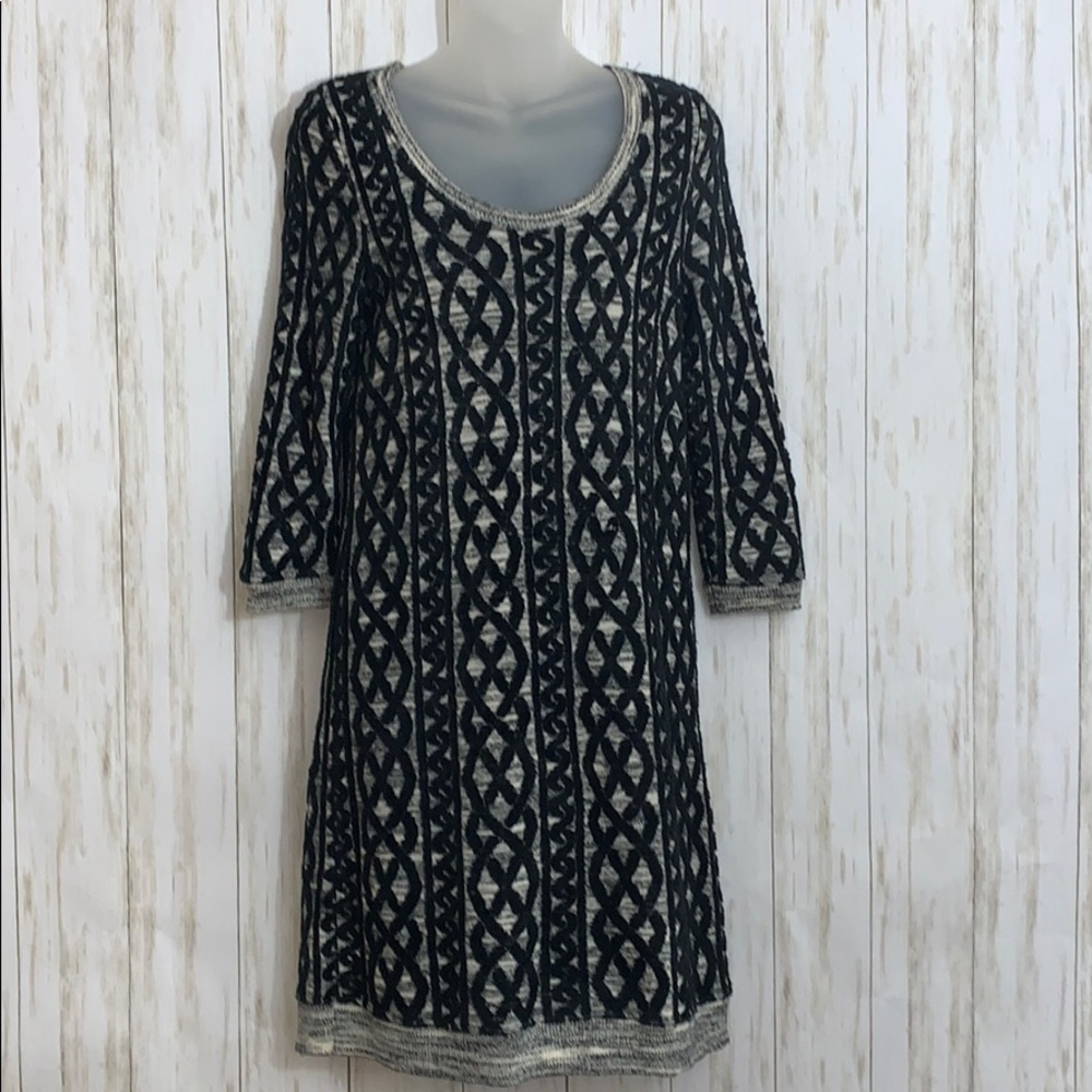 Sx XS Anthropologie Moth Textured Sweater Dress